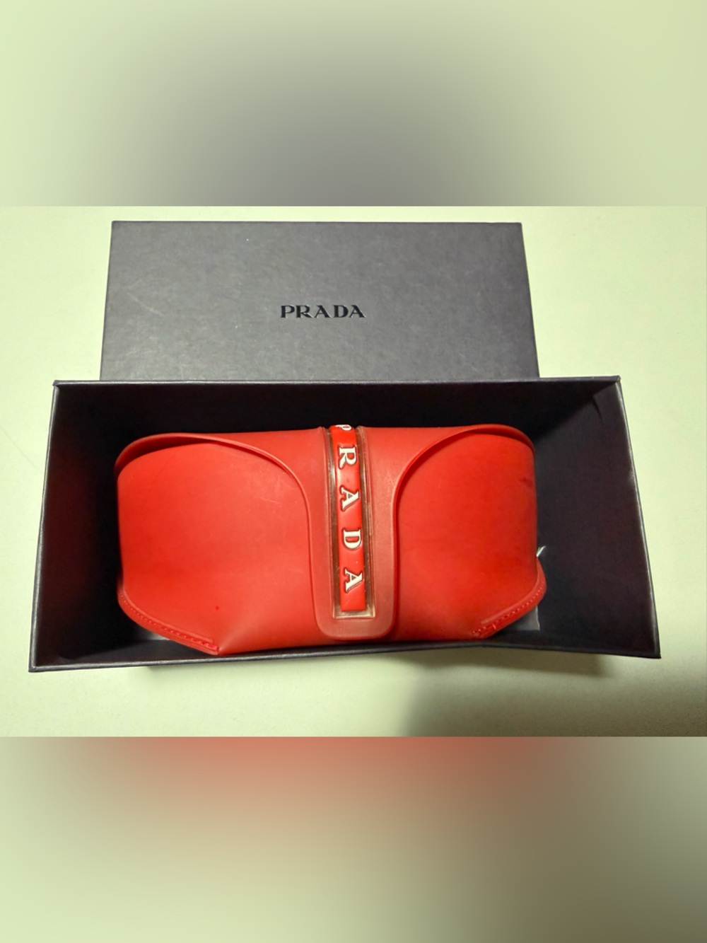 Authentic Vintage PRADA SPS Linea Rossa Wraparound White Shield Sunglasses - Picture 14 of 15